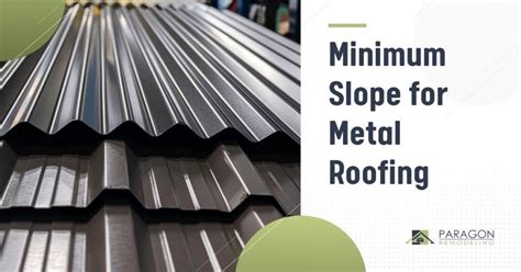 metal sheet elevation|metal roof slope requirements.